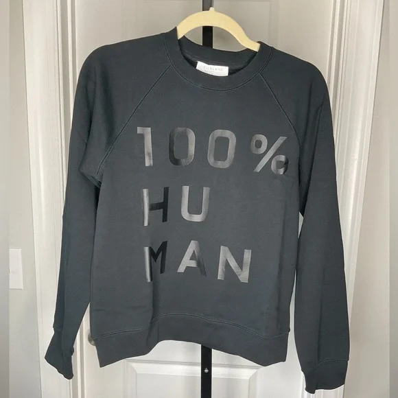EVERLANE 100% Human Sweatshirt, S, ,Black, NWOT - Picture 2 of 8